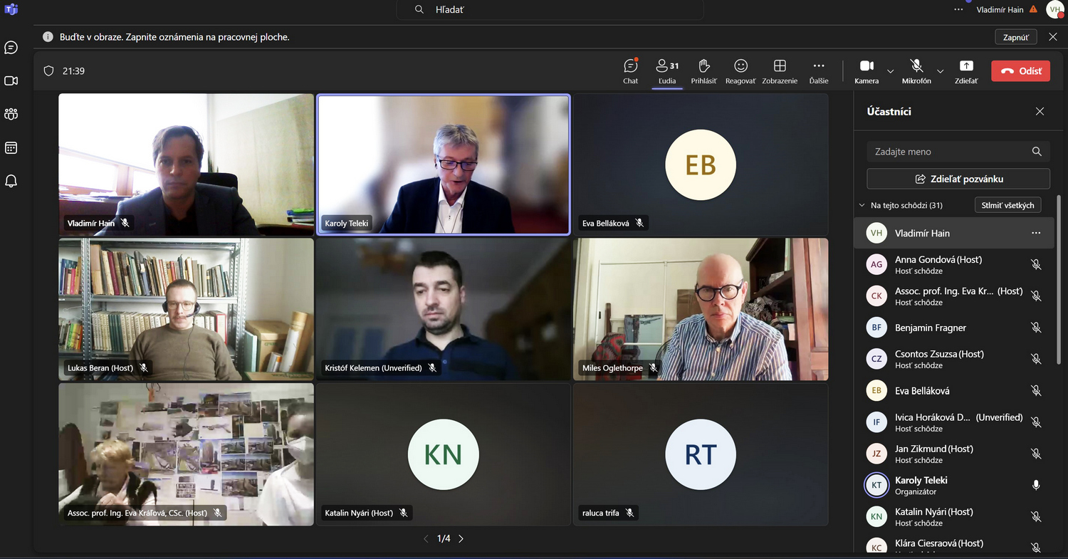 On-line seminar screenshot