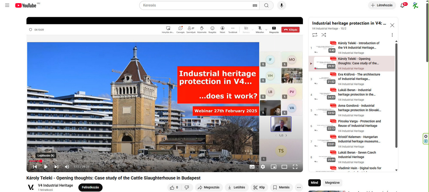 Screenshot of the project closing